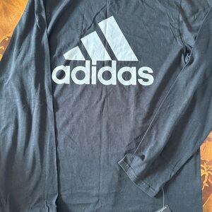 Adidas Black Long Sleeve Tee with Logo